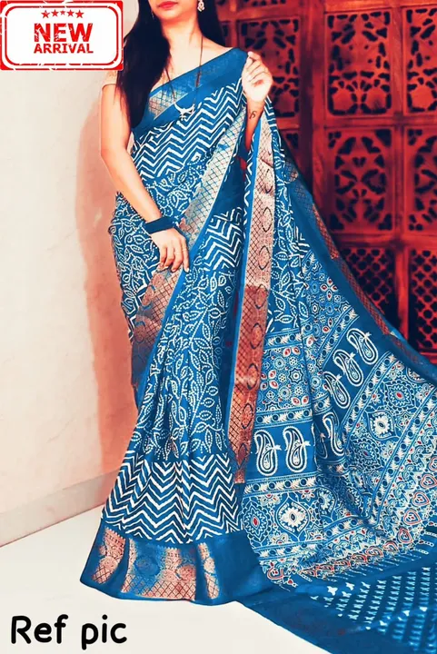 🌷New trendy Saree Launched🌷 uploaded by Rang Bhoomi on 7/13/2023