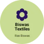 Business logo of BISWAS TEXTILES