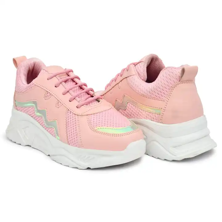 Girls pink sports shoes wholesale price uploaded by Omtredars on 7/13/2023