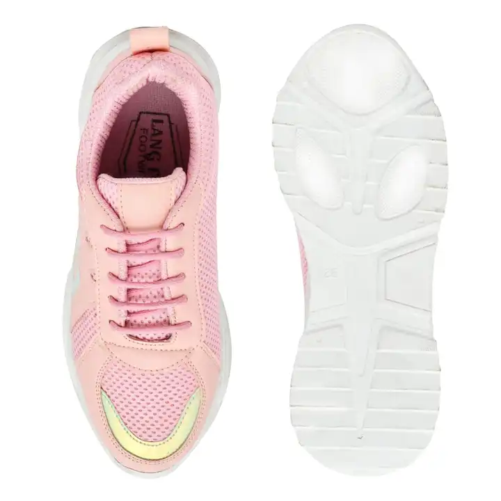 Girls pink sports shoes wholesale price uploaded by Omtredars on 7/13/2023