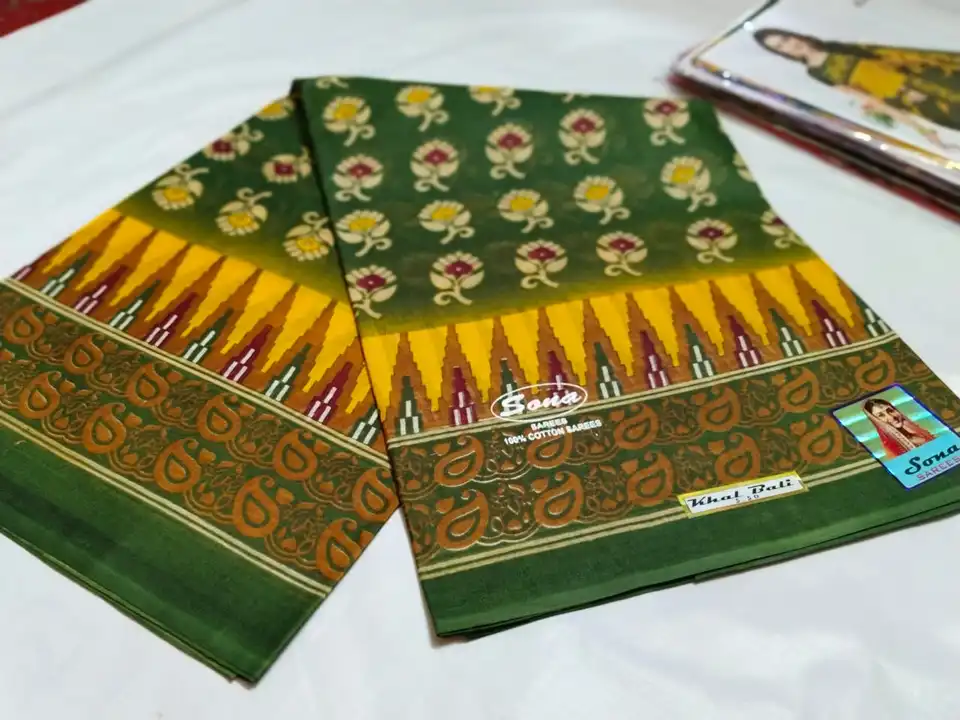Pure cotton saree  uploaded by Aborani Saree Shop on 7/13/2023