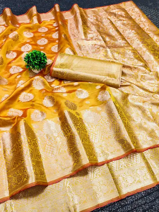 Organza silk saree  uploaded by Kalpana creation on 7/13/2023