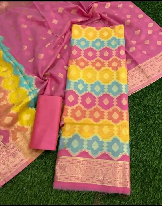 Baranasi Silk sarees with blouse  uploaded by Silko Tex  on 7/13/2023