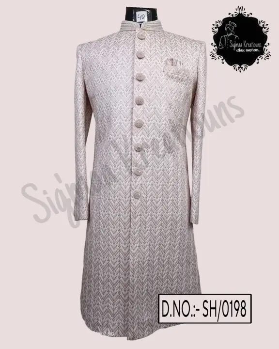 Silk Fabric Sherwani uploaded by Sig'maa Enterprises on 7/13/2023