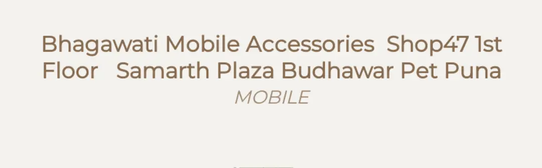 Factory Store Images of Bhagawati mobile.Access. Wholesale puna 