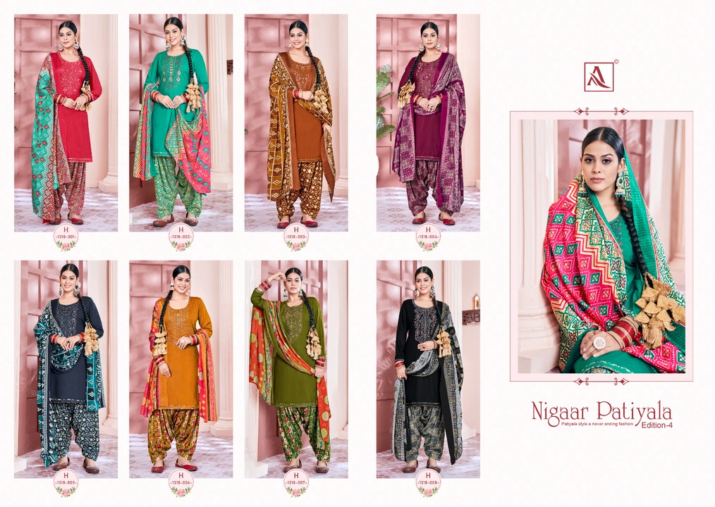 ALOK SUITS BY NIGAAR PATIYALA EDITION  uploaded by Kaynat textile on 7/13/2023