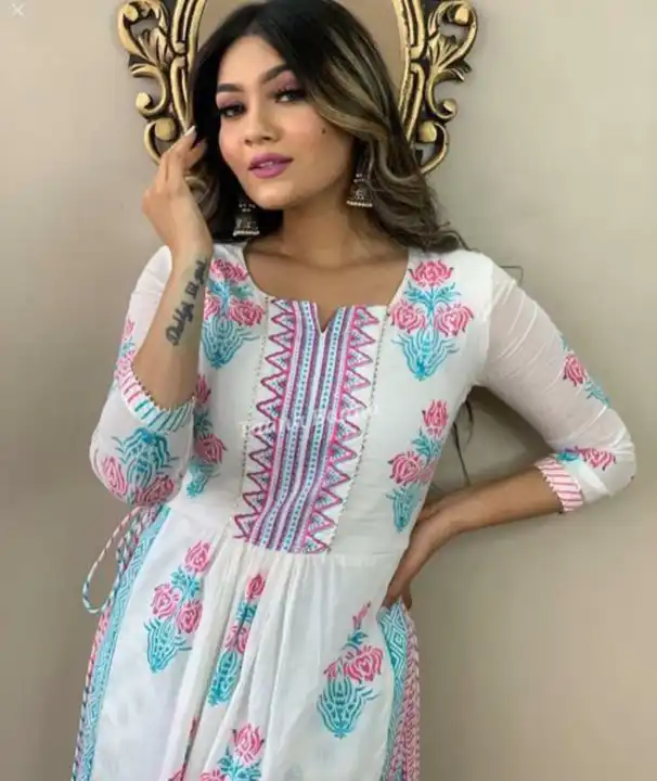 NAYRA cut kurti with pant uploaded by Online Ladies Dresses on 7/13/2023