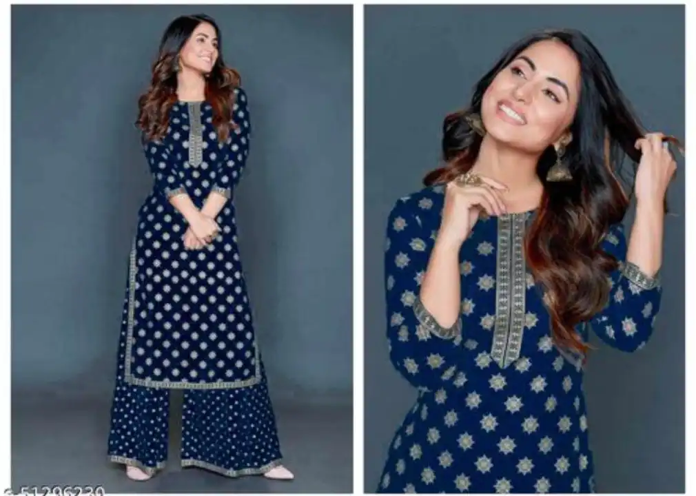 Printer Kurti with Plazoo*🌺 uploaded by Online Ladies Dresses on 7/13/2023