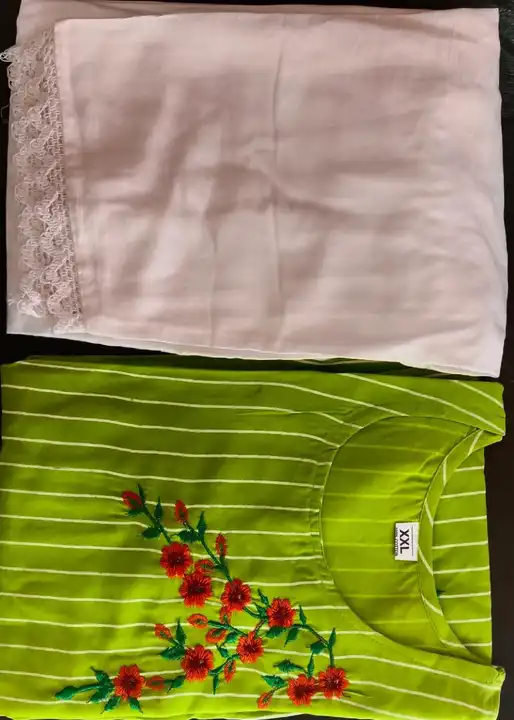 Embroidery Kurti + Plazzo* uploaded by Online Ladies Dresses on 7/13/2023