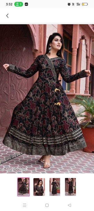 Black Gown uploaded by Manufacturer kurti .gowns on 7/14/2023