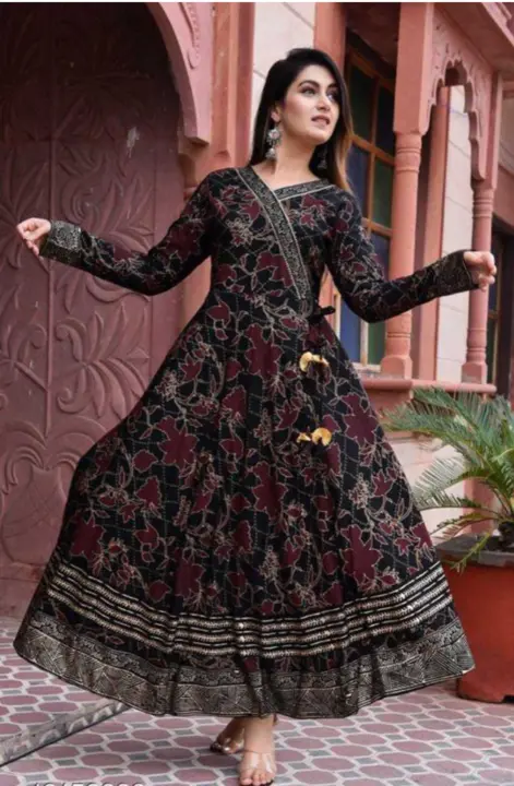 Black Gown uploaded by Clothing kurti and gowns  on 7/14/2023
