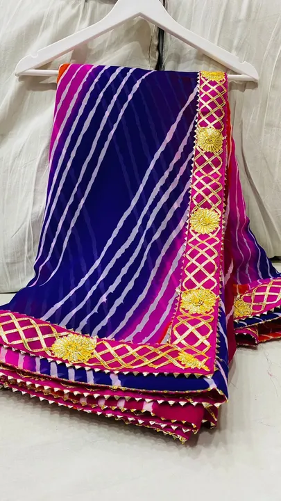 Lehriya saree uploaded by Maa Creation. on 7/14/2023