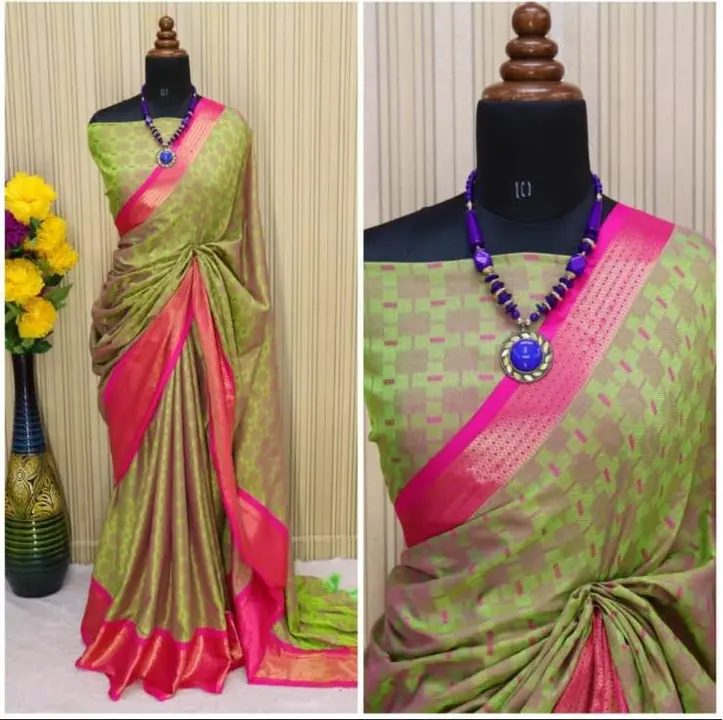 Soft lichi silk saree  uploaded by RV FASHION on 7/14/2023
