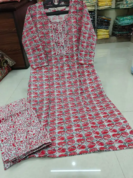 New cotton kurta set uploaded by Ekveera Fashion on 7/14/2023