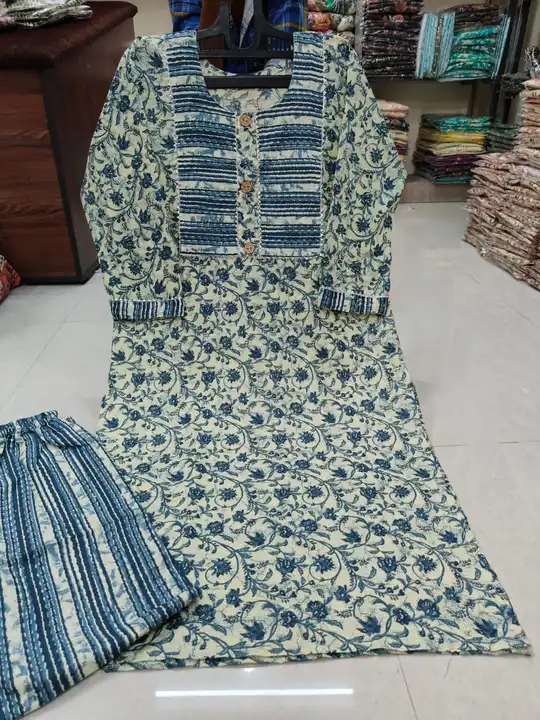 New cotton kurta set uploaded by Ekveera Fashion on 7/14/2023