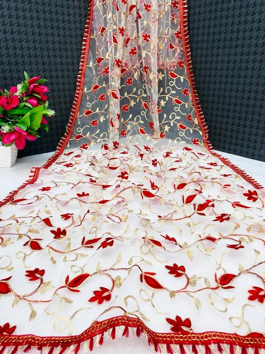 New Embroidery Net Dupatta  uploaded by Miss Lady Fashion on 7/14/2023