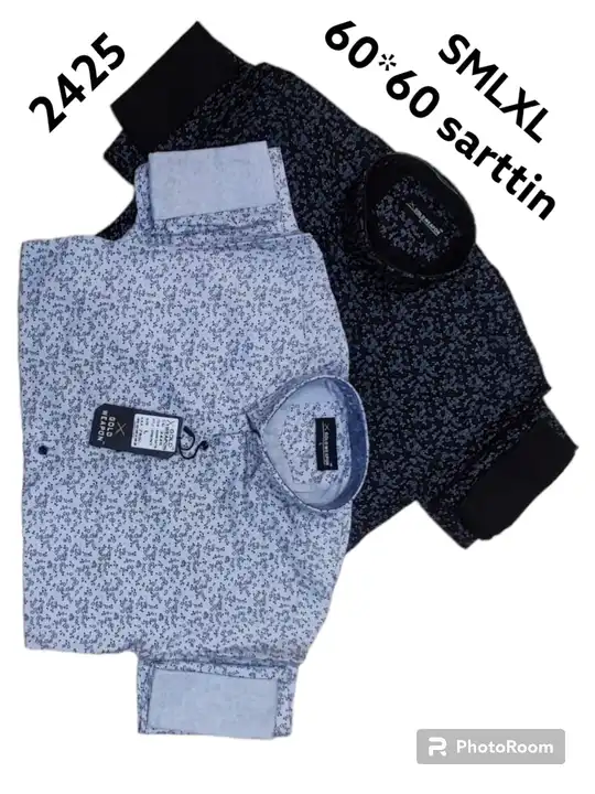 Printed sarttin 60*60 shirts for mans  uploaded by AG Creation on 7/14/2023