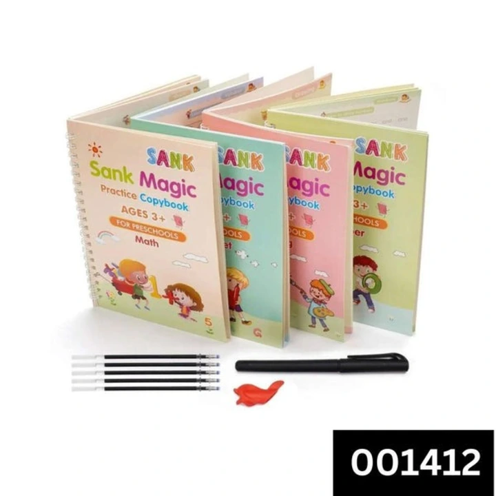 Kids Magic Practice Copybook 4 Pcs Set With 1 Pen & 5 Refills uploaded by Kidskart.online on 7/14/2023