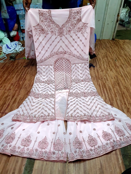 U cut gown with plzo uploaded by Ganesh fashion  on 7/14/2023