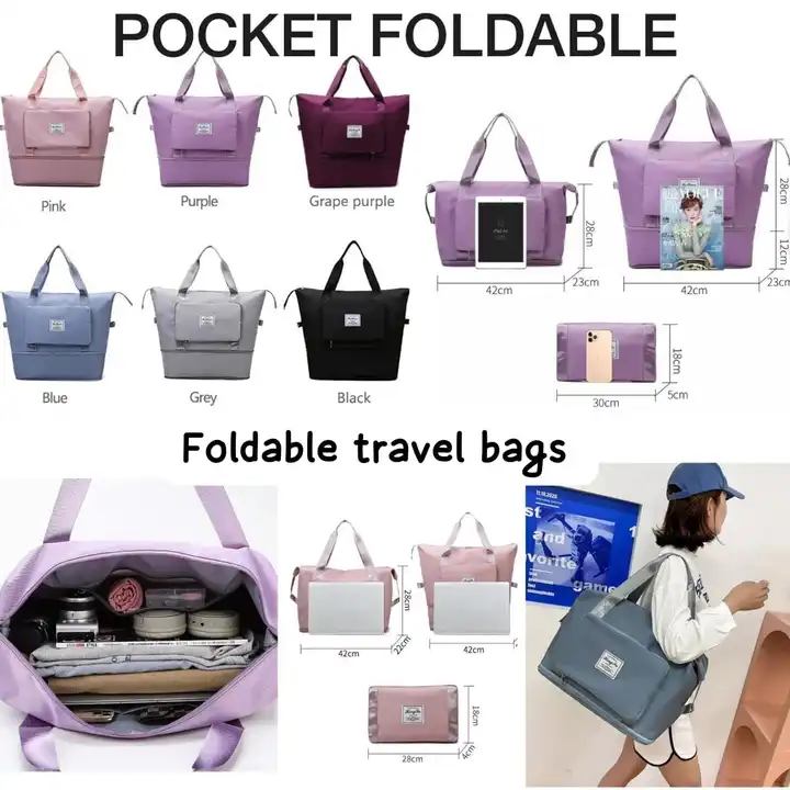 Foldable travel bags  uploaded by Handloom kids on 7/14/2023