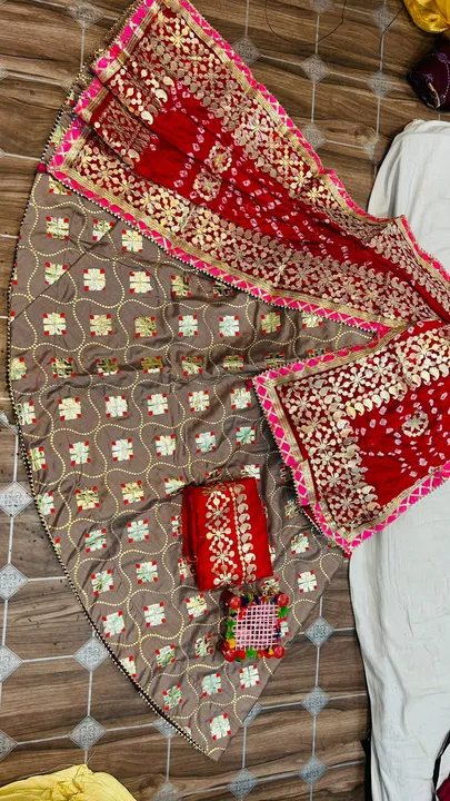 Product uploaded by Jaipuri wholesale gotta patti kurtis nd sarees on 7/14/2023