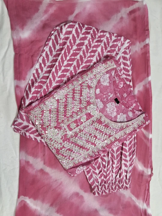 Aghani kurta pent with beautiful prints and embroidery uploaded by RADHE INTERNATIONAL 2 on 7/14/2023