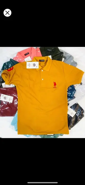 Us polo embroidery premium showroom quality t shirt  uploaded by Panther garments - manufacturing  on 7/14/2023