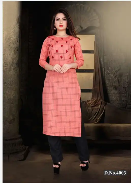 Post image Bumper sale
New hit design
Brand : NY Creation
Catloge : Lily
Beautiful Designer Cotton kurti has unique
Hand work on yock
Fabric : South Cotton
Length : 42
Size : M(38), L(40), XL(42), XXL(44)
Order befor stock out
NOTE💯% qualite base product
The colour of the actual product may slightly vary from the image
✅🔰Qaulity Product🔰✅
✔Ready To Ship✔