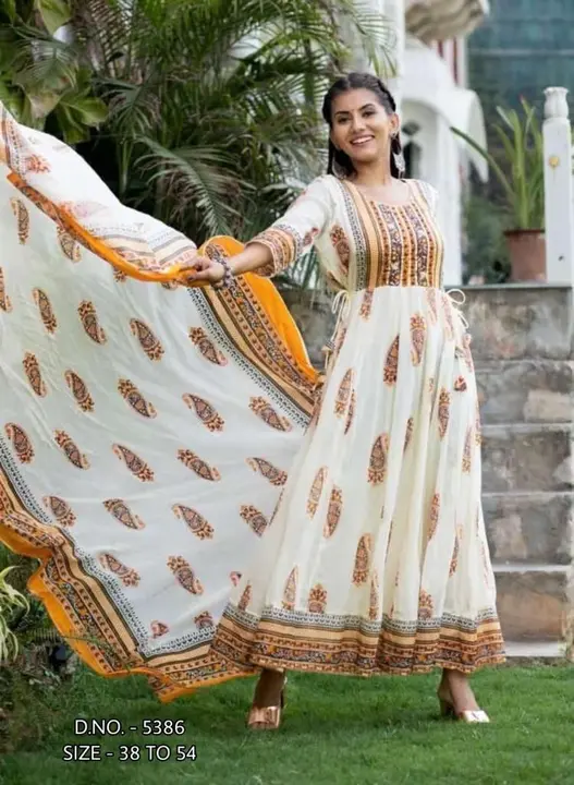 Anarkali dress  uploaded by JFP Jaipur on 7/14/2023