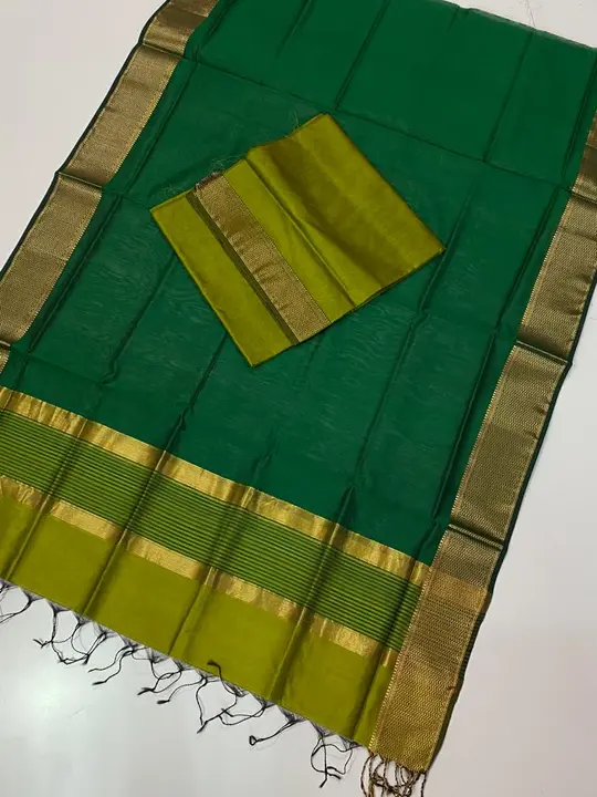 pure handwoven nakshi  brod border dress material uploaded by Virasat kala chanderi on 7/14/2023