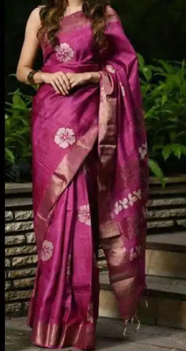 BHAGALPURI PURE TUSSUR GHICHA SAREE  uploaded by S.N.COLLECTIONS  on 7/14/2023