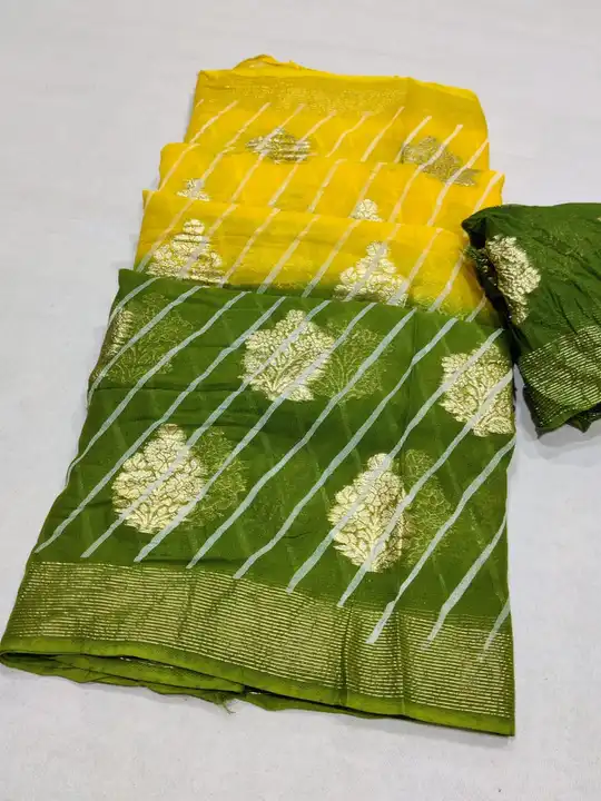 Pure gorjet Fabric golden Jari uploaded by Deepika Designer Saree on 7/14/2023