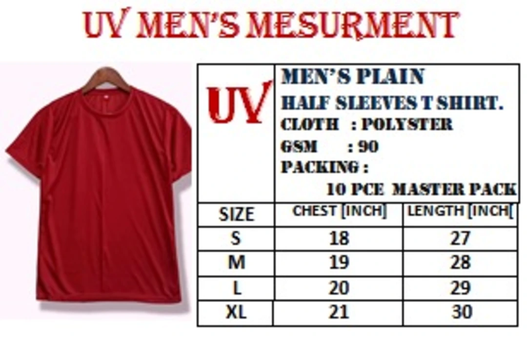 MEN'S T-SHIRTS COLLECTION



FABRIC= POLYSTER 90 GSM 

SIZE=S M L XL

MIN ORDER=100 PIECES

*RATE= 7 uploaded by Shubharambh on 7/14/2023