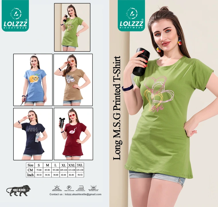 Long lycra 4way Tshirt  uploaded by Amit creation on 7/14/2023