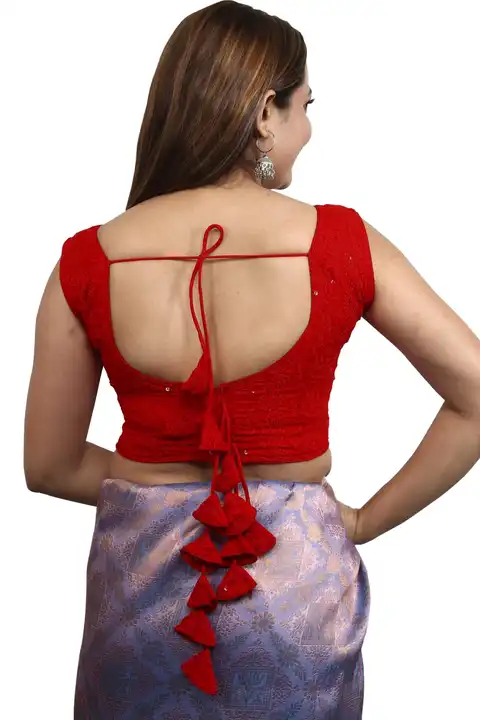 Chikan blouse  uploaded by SANSKAR creation on 7/15/2023
