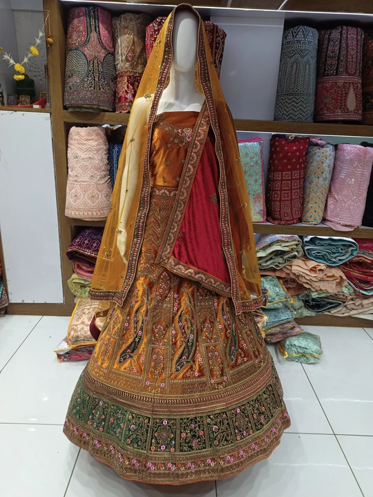 New mustard bridal lehenga  uploaded by Nitya creation on 7/15/2023