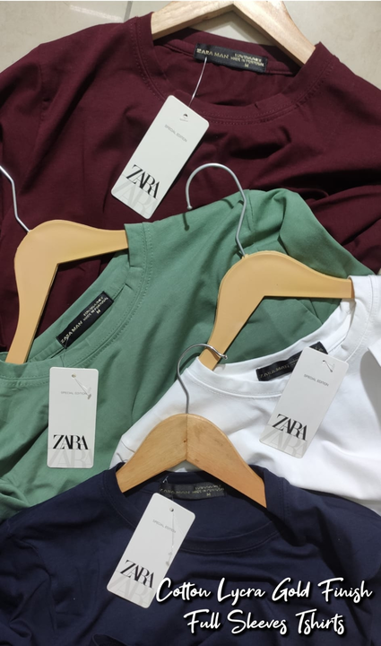 Zara man full sleeves t-shirts for men uploaded by Luxe Attire on 7/15/2023