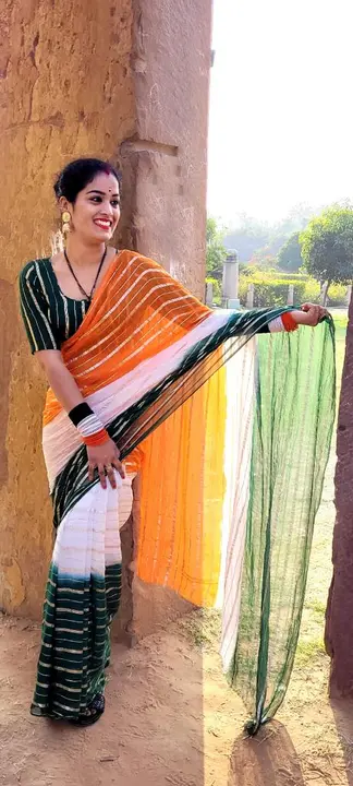 Tirang Saree  uploaded by Lovely fashion on 7/15/2023