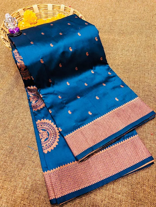 Vedika soft silk saree  uploaded by Krishna fashion on 7/15/2023
