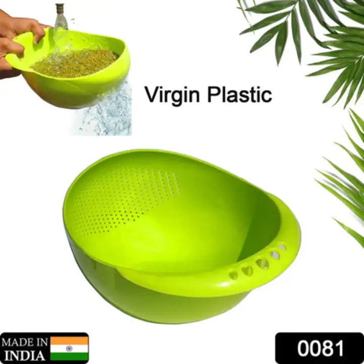 0081 Virgin Rice Bowl Durable Plastic Strainer ,Water... uploaded by DeoDap on 7/15/2023