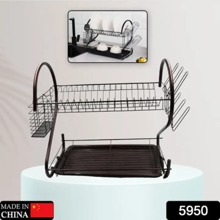 5950 2 Tier Dish Drying Rack Stainless Steel... uploaded by DeoDap on 7/15/2023