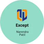 Business logo of Except