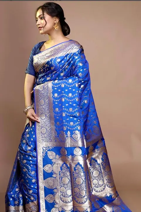 Banarasi semi katan fancy low weight saree  uploaded by MR sarees  on 7/15/2023