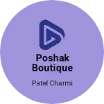 Business logo of Poshak boutique by charmipatel