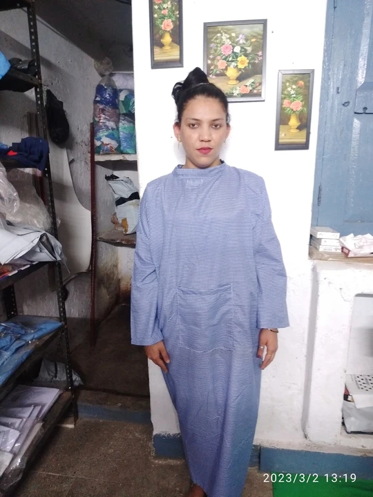 CHITRANS POLYESTER patient gown uploaded by Sri shiv traders on 7/15/2023