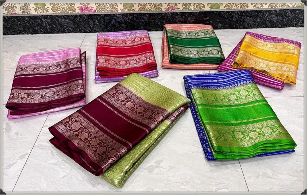 Banarasi wam silk saree uploaded by Banaras art silk on 7/15/2023