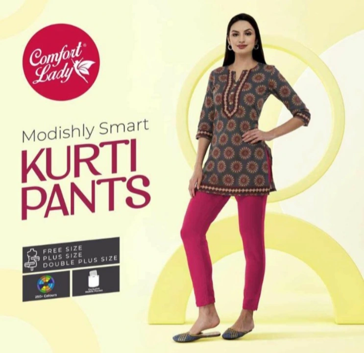 Comfort Lady kurti pants - Colour chart