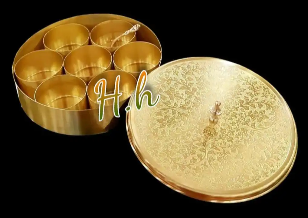 Pure Brass Masala box  uploaded by Hina Handicrafts on 7/15/2023