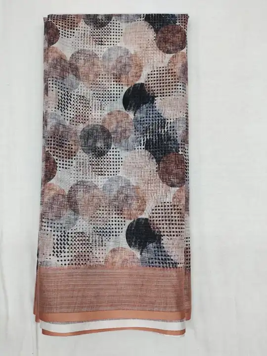 Linen digital print saree uploaded by N K SAREES  on 7/15/2023