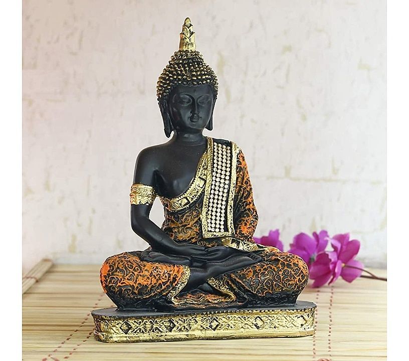 NISHITA CREATIONSitting Buddha Idol Statue Showpiece Orange and Black


 uploaded by business on 7/15/2020